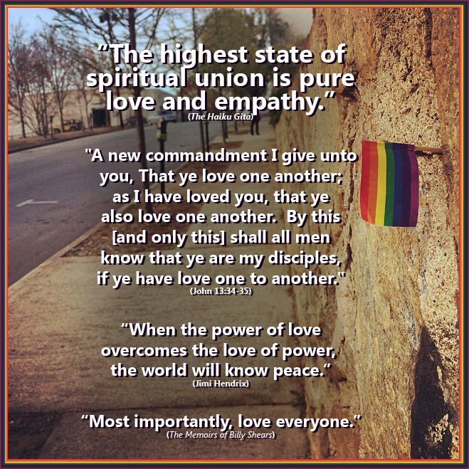 The highest state of spiritual union is pure love.